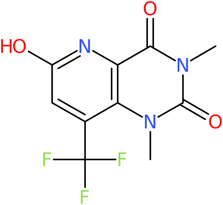 CAS: 952183-38-9 | 1,5-Dihydro-1,3-dimethyl-8-(trifluoromethyl)pyrido[3,2-d]pyrimidine-2,4,6(3H)-trione, NX70786