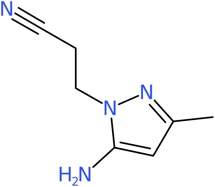 CAS: 61255-82-1 | 3-(5-Amino-3-methyl-1H-pyrazol-1-yl)propanenitrile, >95%, NX55016