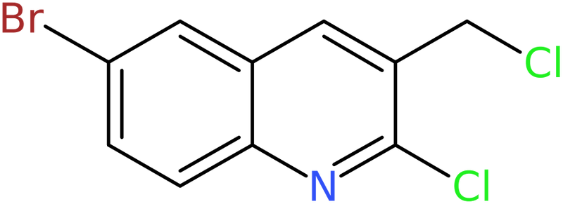 CAS: 948290-77-5 | 6-Bromo-2-chloro-3-chloromethylquinoline, NX70432