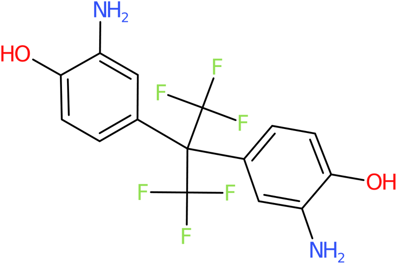 CAS: 83558-87-6 | 2,2-Bis(3-amino-4-hydroxyphenyl)hexafluoropropane, >99%, NX63204