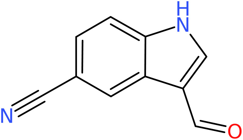 CAS: 17380-18-6 | 5-Cyano-1H-indole-3-carboxaldehyde, >97%, NX28933