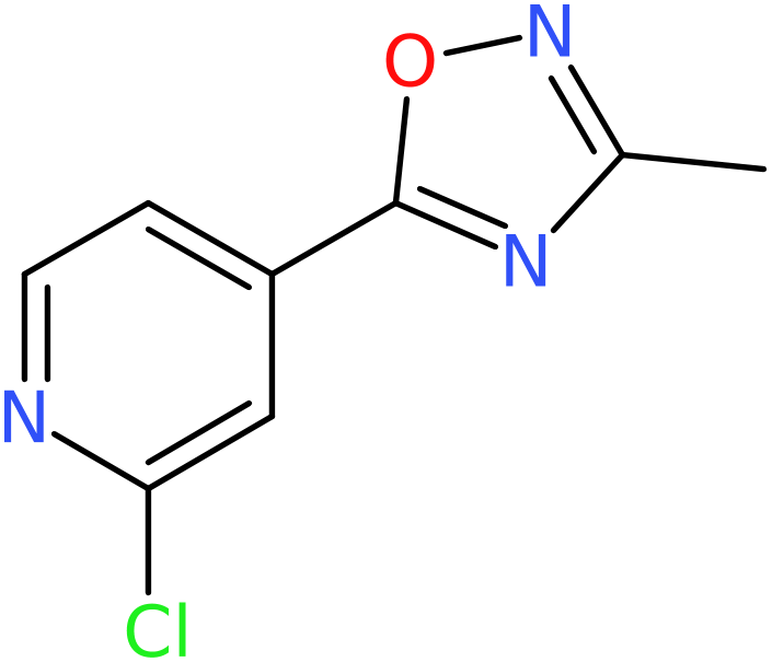 CAS: 959240-51-8 | 2-Chloro-4-(3-methyl-1,2,4-oxadiazol-5-yl)pyridine, NX71270