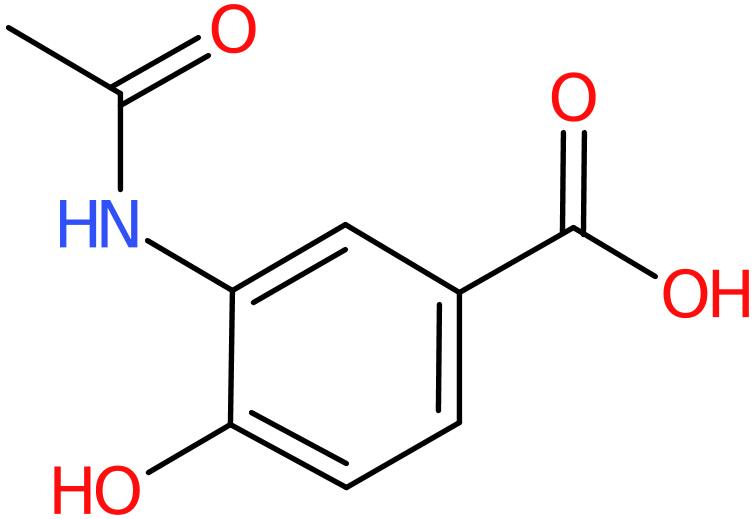 CAS: 91004-38-5 | 3-Acetamido-4-hydroxybenzoic acid, NX68231