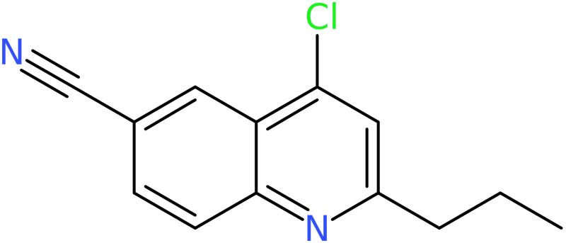 CAS: 930570-37-9 | 4-Chloro-2-propyl-6-quinolinecarbonitrile, NX69430