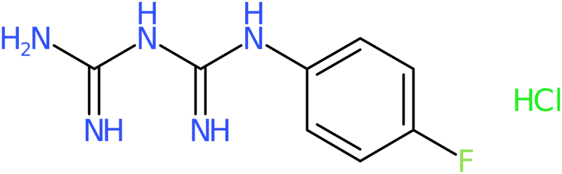 CAS: 16018-83-0 | 1-(4-Fluorophenyl)biguanide hydrochloride, >97%, NX26990