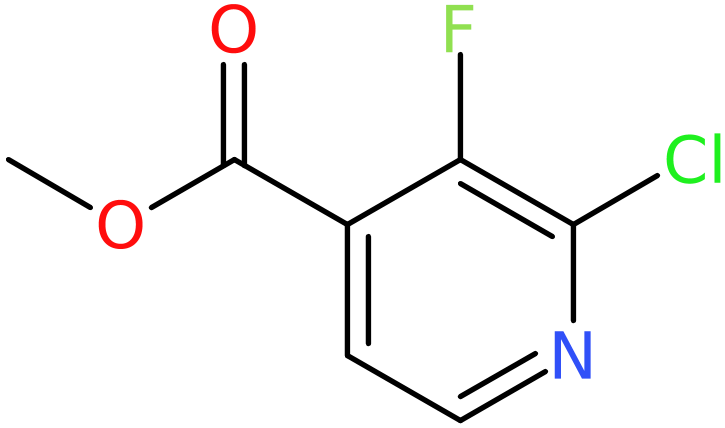 CAS: 628691-95-2 | Methyl 2-chloro-3-fluoroisonicotinate, >95%, NX55873