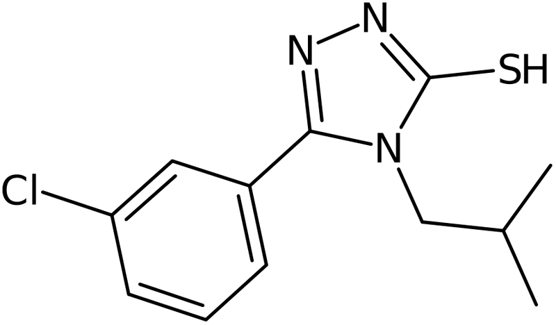 CAS: 26028-64-8 | 5-(3-Chlorophenyl)-4-isobutyl-4H-1,2,4-triazole-3-thiol, NX38225