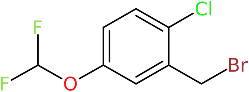 CAS: 1017779-54-2 | 2-Chloro-5-(difluoromethoxy)benzyl bromide, >95%, NX11212