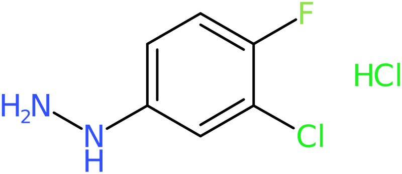 CAS: 175135-74-7 | 3-Chloro-4-fluorophenylhydrazine hydrochloride, >97%, NX29113