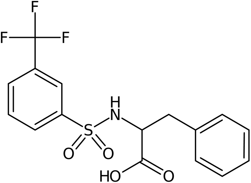 CAS: 250714-63-7 | 3-Phenyl-2-({[3-(trifluoromethyl)phenyl]sulphonyl}amino)propanoic acid, >97%, NX37583