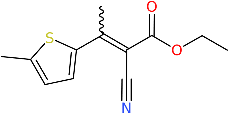 Ethyl 2-cyano-3-(5-methylthien-2-yl)but-2-enoate, NX73909