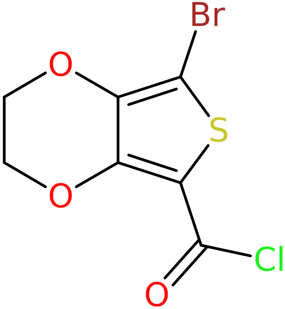 CAS: 886851-53-2 | 7-Bromo-2,3-dihydrothieno[3,4-b][1,4]dioxine-5-carbonyl chloride, >90%, NX66959