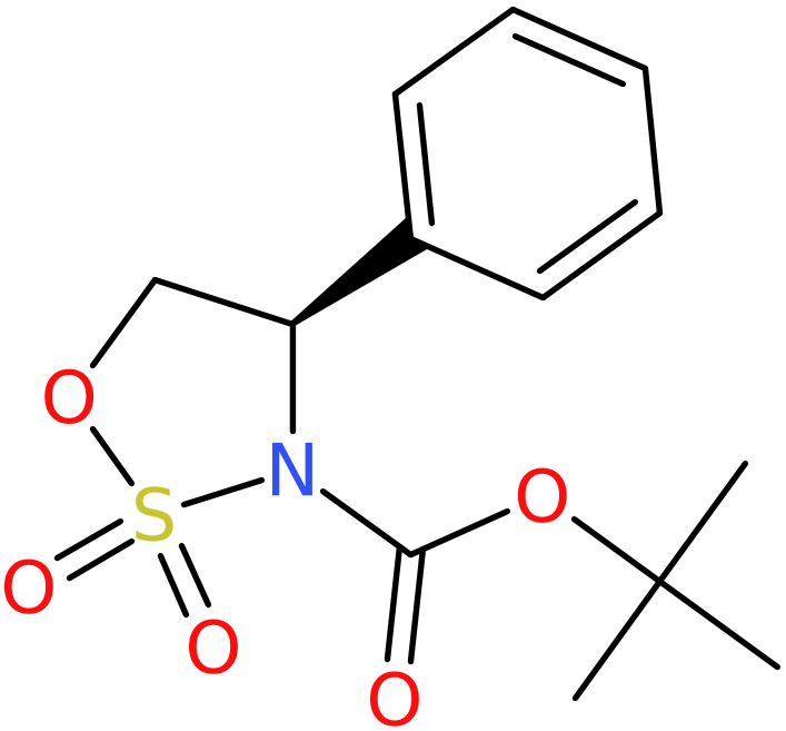 CAS: 1209467-60-6 | (4R)-2,2-Dioxido-4- phenyl -1,2,3-oxathiazolidine, N-BOC protected, >97%, NX17315