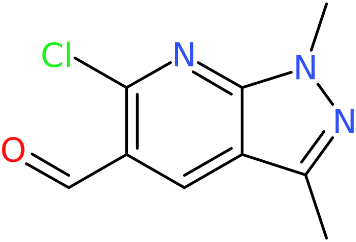 CAS: 898911-34-7 | 6-Chloro-1,3-dimethyl-1H-pyrazolo[3,4-b]pyridine-5-carboxaldehyde, NX67630