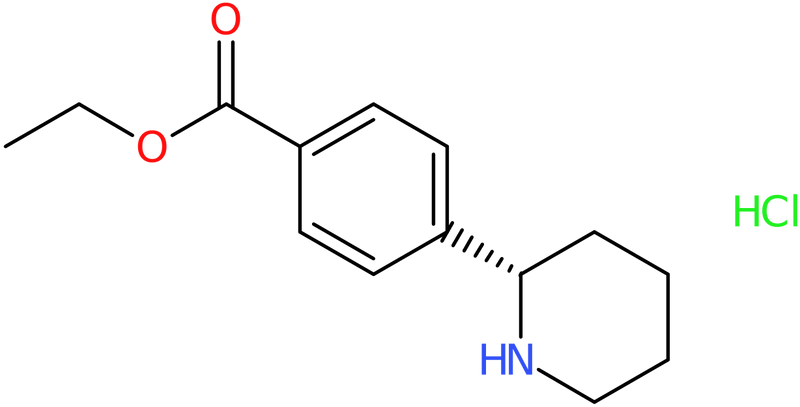 CAS: 1388117-52-9 | Ethyl (S)-4-(piperidin-2-yl)benzoate hydrochloride, >97%, NX23021