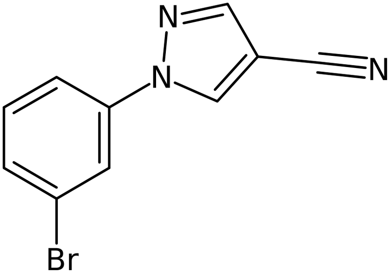 CAS: 1208081-18-8 | 1-(3-Bromophenyl)-1H-pyrazole-4-carbonitrile, >95%, NX17249