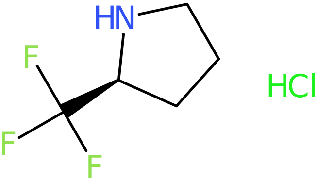 CAS: 1410903-57-9 | (2S)-2-Trifluoromethylpyrrolidine hydrochloride, >97%, NX23524