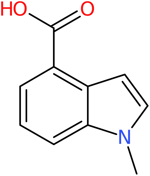 CAS: 90924-06-4 | 1-Methyl-1H-indole-4-carboxylic acid, >95%, NX68167