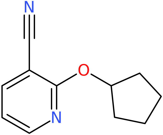 CAS: 1016805-97-2 | 2-(Cyclopentyloxy)nicotinonitrile, >97%, NX11059