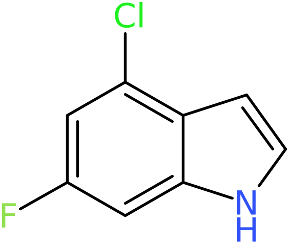 CAS: 885520-79-6 | 4-Chloro-6-fluoro-1H-indole, >95%, NX66378