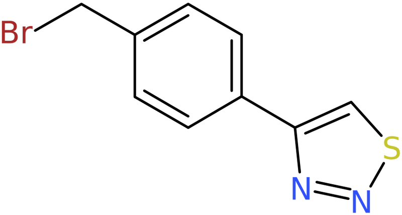 CAS: 163798-92-3 | 4-(1,2,3-Thiadiazol-4-yl)benzyl bromide, NX27595