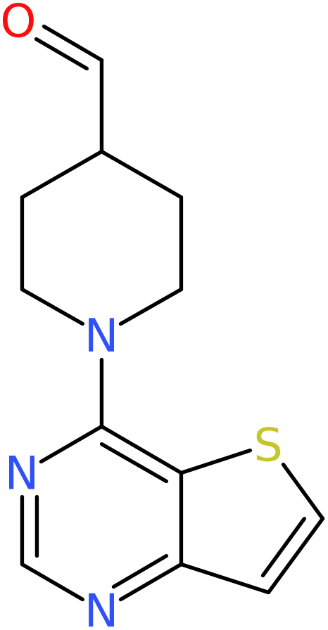 CAS: 916766-91-1 | 1-(Thieno[3,2-d]pyrimidin-4-yl)piperidine-4-carboxaldehyde, >97%, NX68830