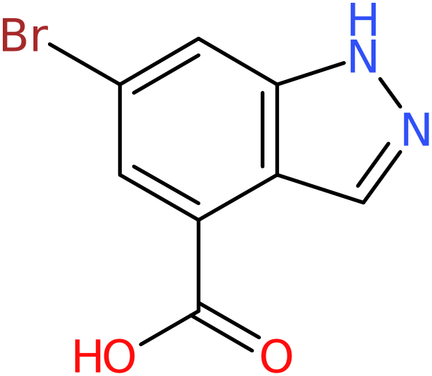 CAS: 885523-08-0 | 6-Bromo-1H-indazole-4-carboxylic acid, NX66395