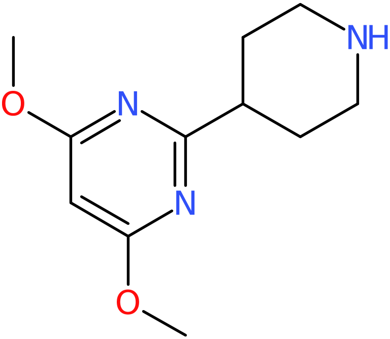 CAS: 849924-99-8 | 4,6-Dimethoxy-2-piperidin-4-ylpyrimidine, >95%, NX63757