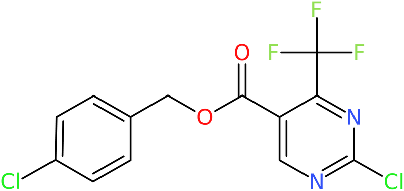 CAS: 175137-30-1 | 4-Chlorobenzyl-2-chloro-4-(trifluoromethyl)pyrimidine-5-carboxylate, >97%, NX29166