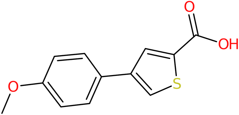 CAS: 82437-74-9 | 4-(4-Methoxyphenyl)thiophene-2-carboxylic acid, >95%, NX62905