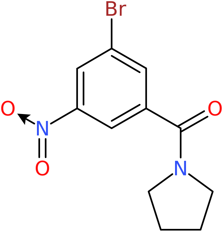 CAS: 941294-20-8 | 1-(3-Bromo-5-nitrobenzoyl)pyrrolidine, >97%, NX70026