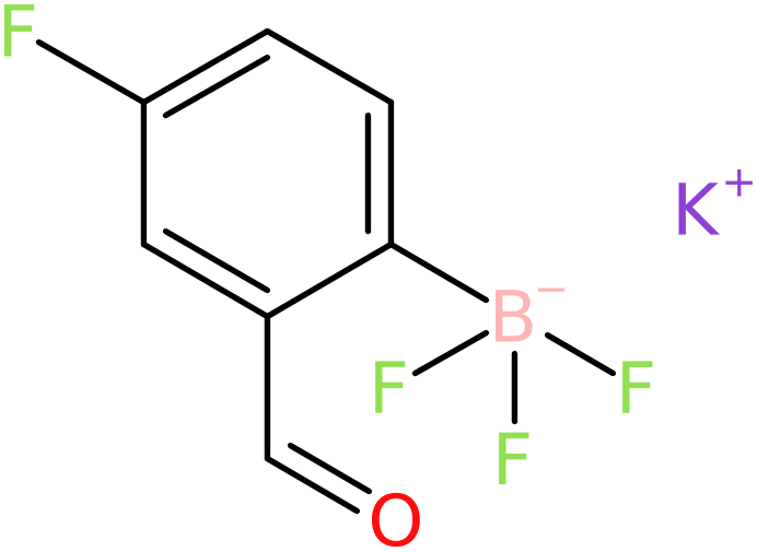 Potassium (4-fluoro-2-formylphenyl)trifluoroborate, >95%, NX74739