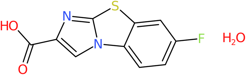 CAS: 849924-90-9 | 7-Fluoroimidazo[2,1-b][1,3]benzothiazole-2-carboxylic acid hydrate, >95%, NX63750