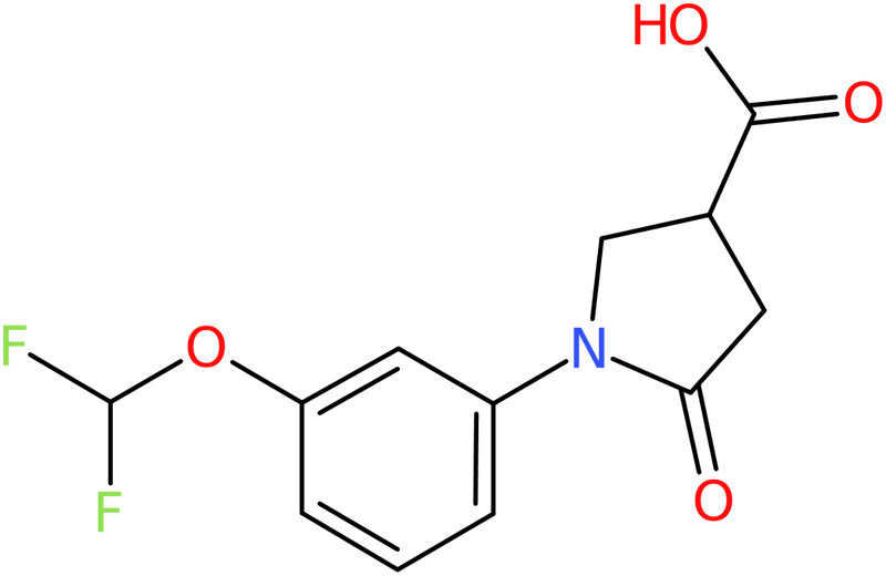 CAS: 1246967-17-8 | 1-[3-(Difluoromethoxy)phenyl]-5-oxopyrrolidine-3-carboxylic acid, NX18907