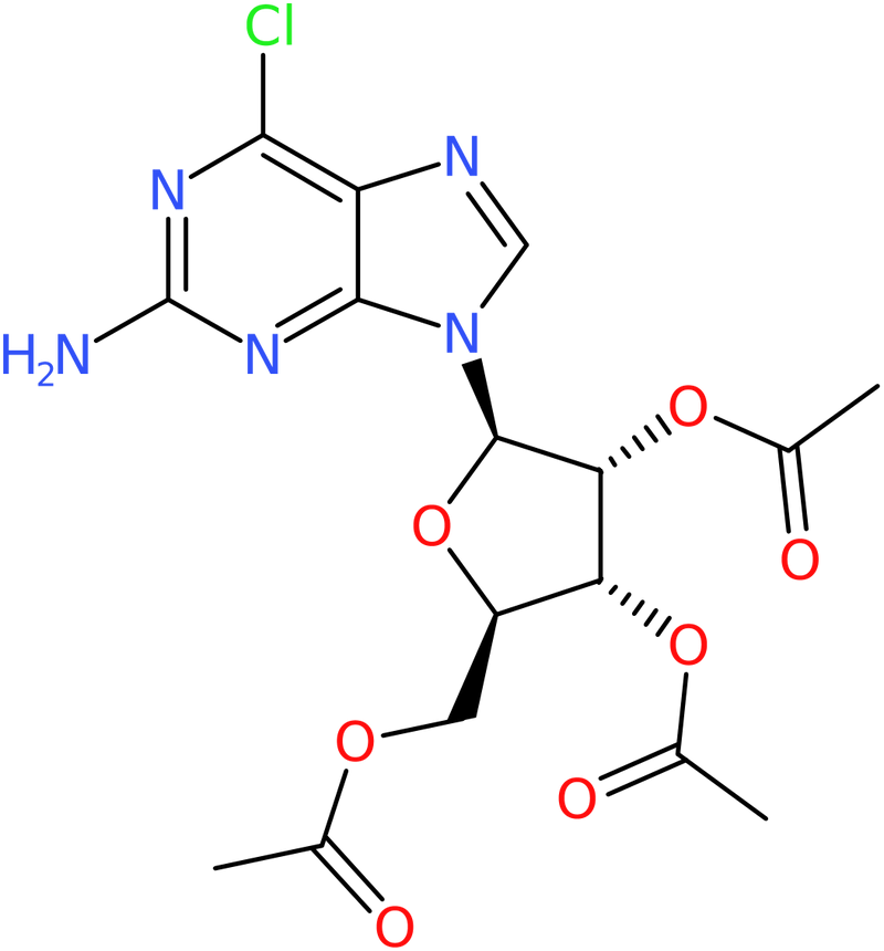 CAS: 16321-99-6 | 2-Amino-6-Chloro-9-(2,3,5-Tri-O-Acetyl-Beta-D-Ribofuranosyl)purine, NX27506