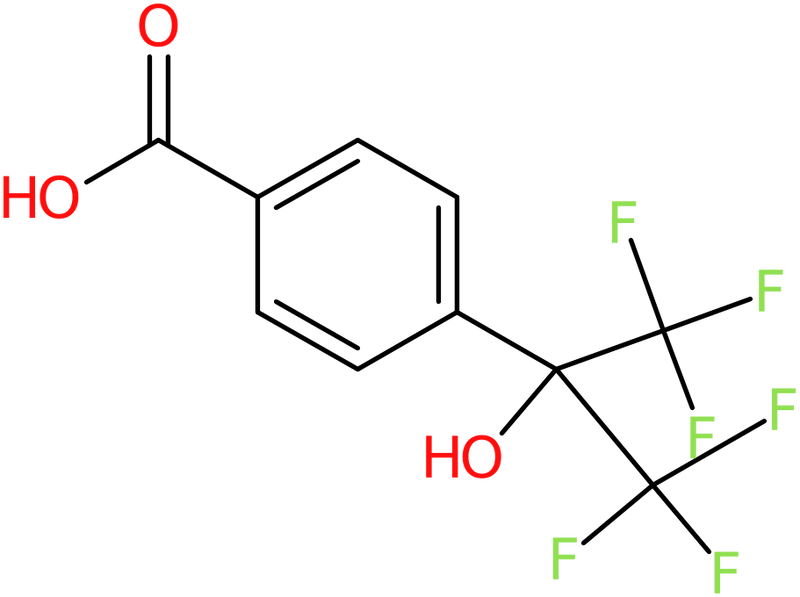 CAS: 16261-80-6 | 4-(1,1,1,3,3,3-Hexafluoro-2-hydroxyprop-2-yl)benzoic acid, >97%, NX27398