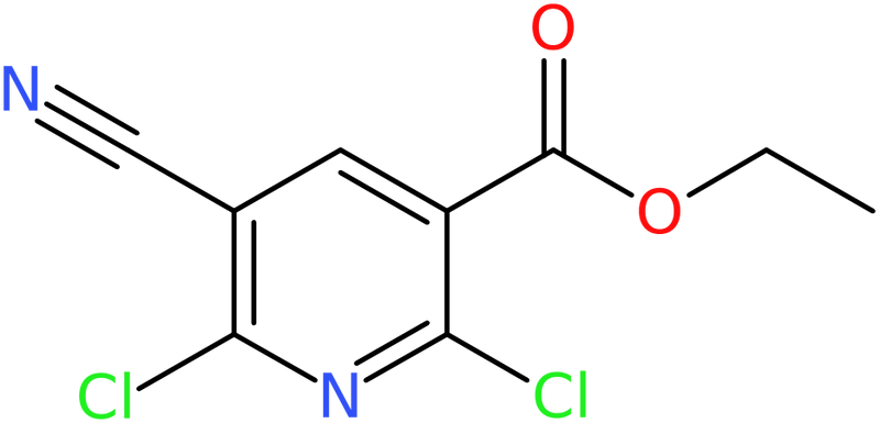 CAS: 919354-52-2 | Ethyl 2,6-dichloro-5-cyanopyridine-3-carboxylate, >98%, NX68943