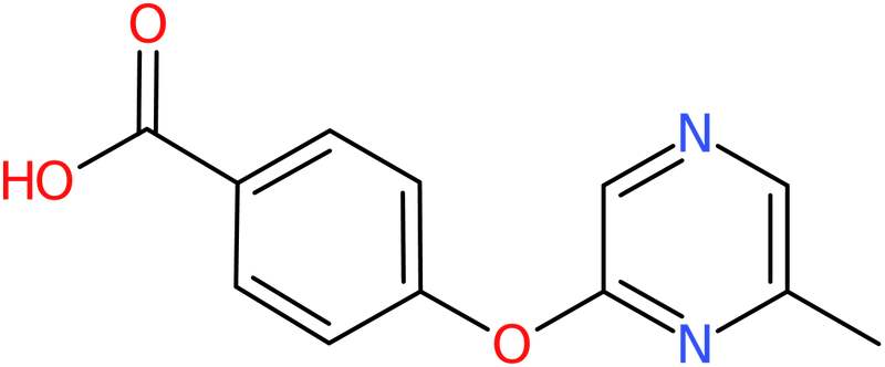 CAS: 906353-00-2 | 4-[(6-Methylpyrazin-2-yl)oxy]benzoic acid, >97%, NX68059