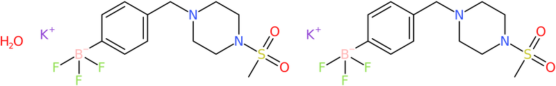 Potassium 4-((4-(Methylsulfonyl)piperazin-1-yl)methyl)phenyltrifluoroborate hemihydrate, NX74459