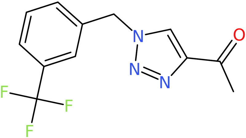 CAS: 1443291-23-3 | 1-(1-{[3-(Trifluoromethyl)phenyl]methyl}-1H-1,2,3-triazol-4-yl)ethan-1-one, NX24493