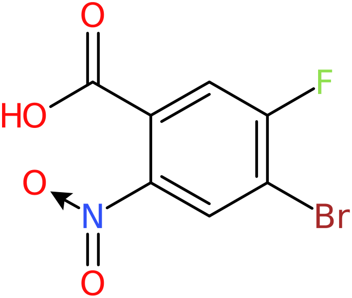 CAS: 1020717-99-0 | 4-Bromo-5-fluoro-2-nitrobenzoic acid, >98%, NX11439