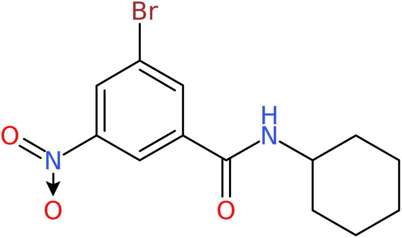 CAS: 941294-22-0 | 3-Bromo-N-cyclohexyl-5-nitrobenzamide, >98%, NX70028