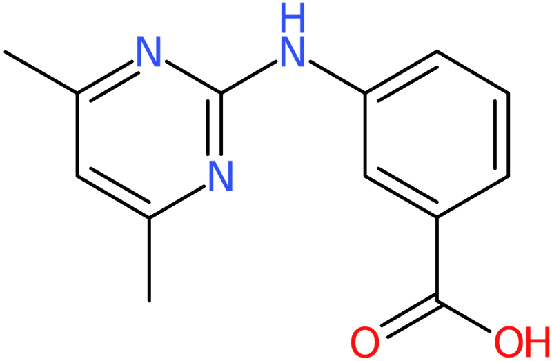 CAS: 81261-77-0 | 3-[(4,6-Dimethylpyrimidin-2-yl)amino]benzoic acid, >95%, NX62635