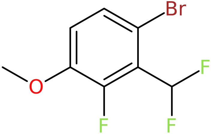 CAS: 2092668-52-3 | 1-Bromo-2-(difluoromethyl)-3-fluoro-4-methoxybenzene, >95%, NX33897