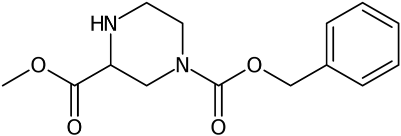 CAS: 129799-11-7 | 1-Benzyl 3-methyl piperazine-1,3-dicarboxylate, >97%, NX20363