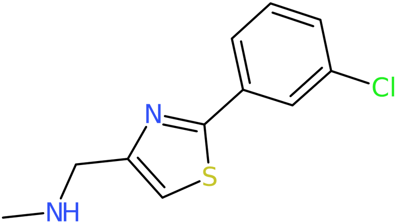 CAS: 864068-99-5 | 2-(3-Chlorophenyl)-4-[(methylamino)methyl]-1,3-thiazole, >90%, NX64738