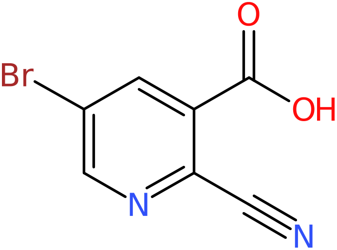 CAS: 914637-97-1 | 5-Bromo-2-cyanonicotinic acid, >90%, NX68630