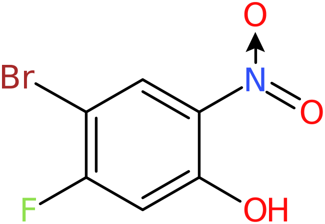 CAS: 1016234-87-9 | 4-Bromo-5-fluoro-2-nitrophenol, >97%, NX11038