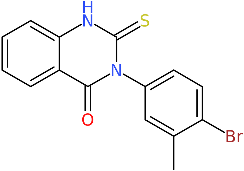 CAS: 883042-74-8 | 3-(4-Bromo-3-methylphenyl)-2-thioxo-2,3-dihydro-1H-quinazolin-4-one, NX66091