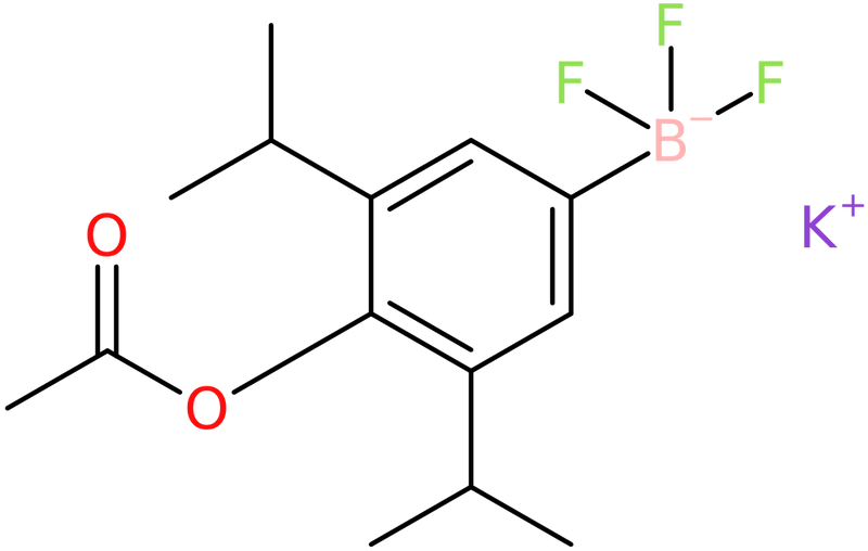 Potassium [4-(acetyloxy)-3,5-bis(propan-2-yl)phenyl]trifluoroboranuide, NX74446